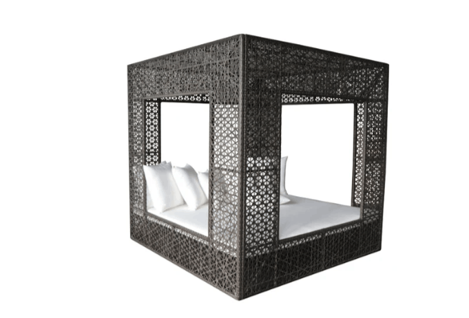 Panama Jack Serenity Square Wicker Daybed for Four Guests