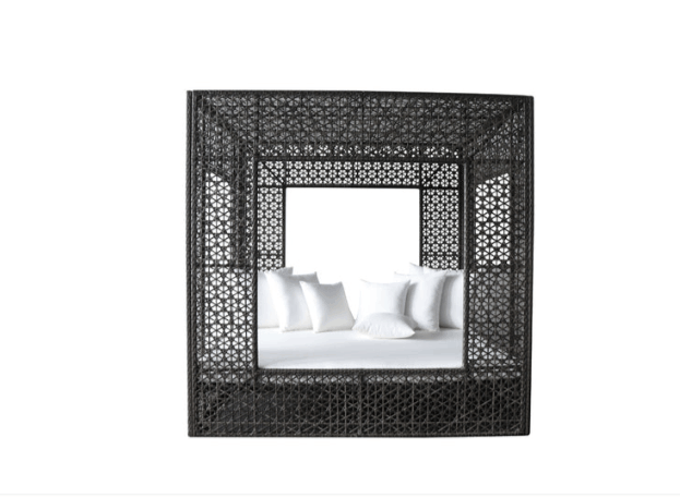 Panama Jack Serenity Square Wicker Daybed for Four Guests