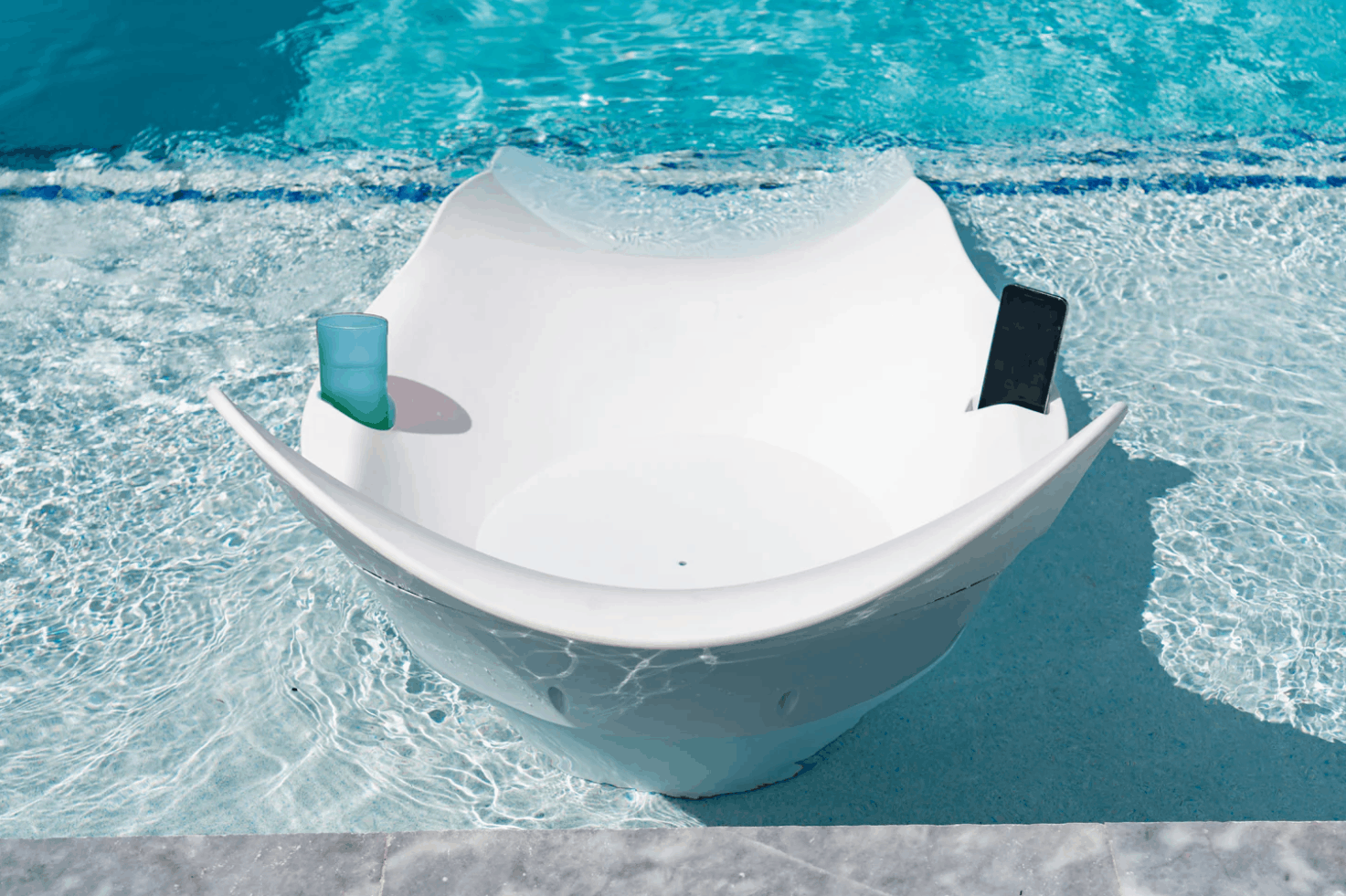 Panama Jack Wave In-Pool Chaise Lounger Set of 4 – Tanning Ledge Lounge Chairs