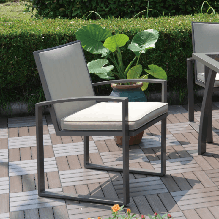 Pelican Reef Moldova 7-Piece Aluminum Dining Set –  with Glass Top