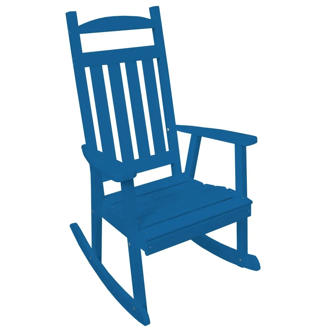 A&L Furniture Poly Outdoor Rocking Chair - Classic Porch Rocker