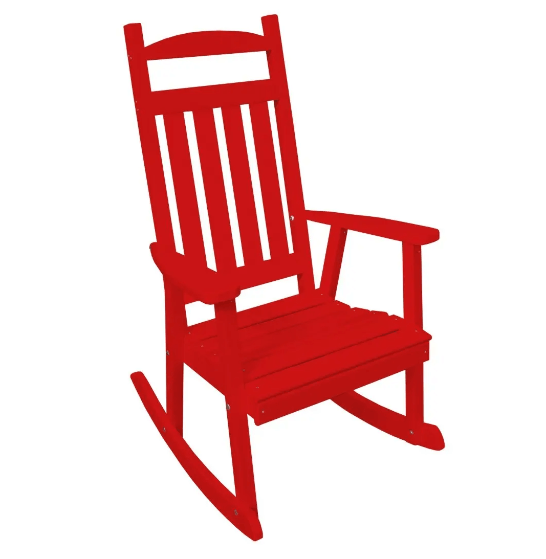 A&L Furniture Poly Outdoor Rocking Chair - Classic Porch Rocker