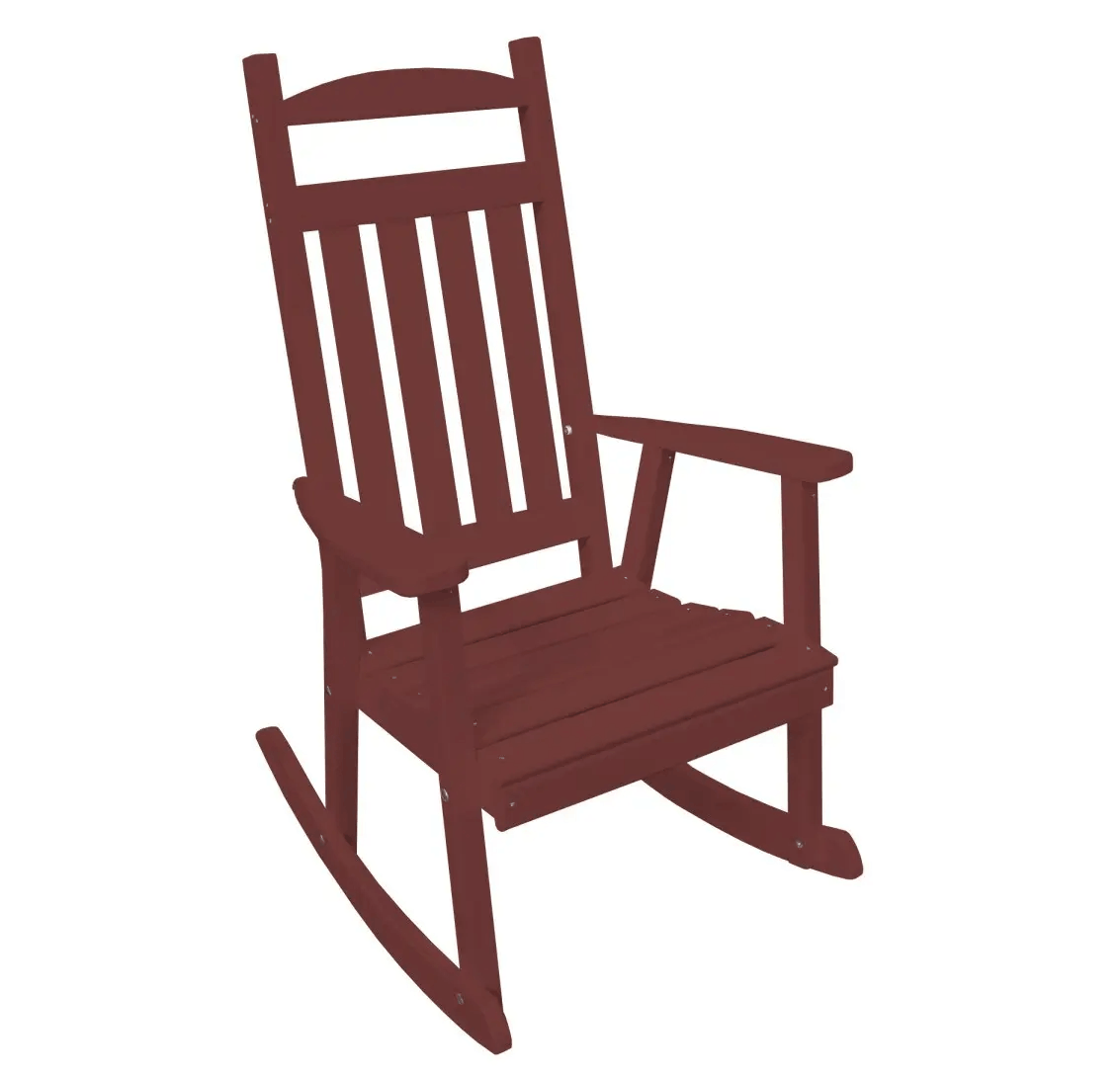 A&L Furniture Poly Outdoor Rocking Chair - Classic Porch Rocker