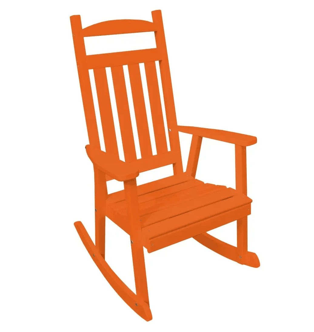 A&L Furniture Poly Outdoor Rocking Chair - Classic Porch Rocker