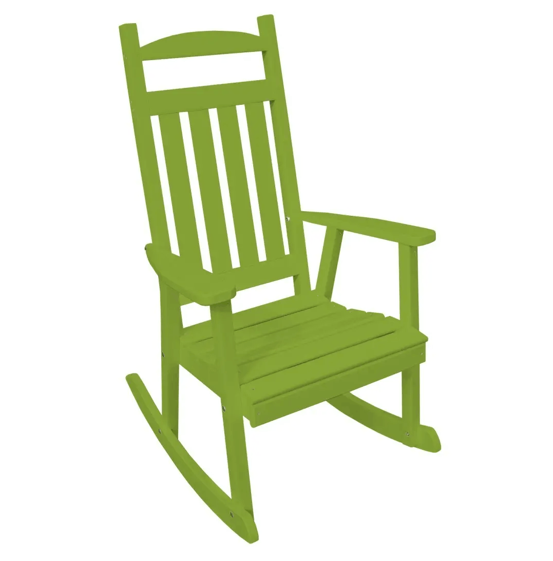A&L Furniture Poly Outdoor Rocking Chair - Classic Porch Rocker
