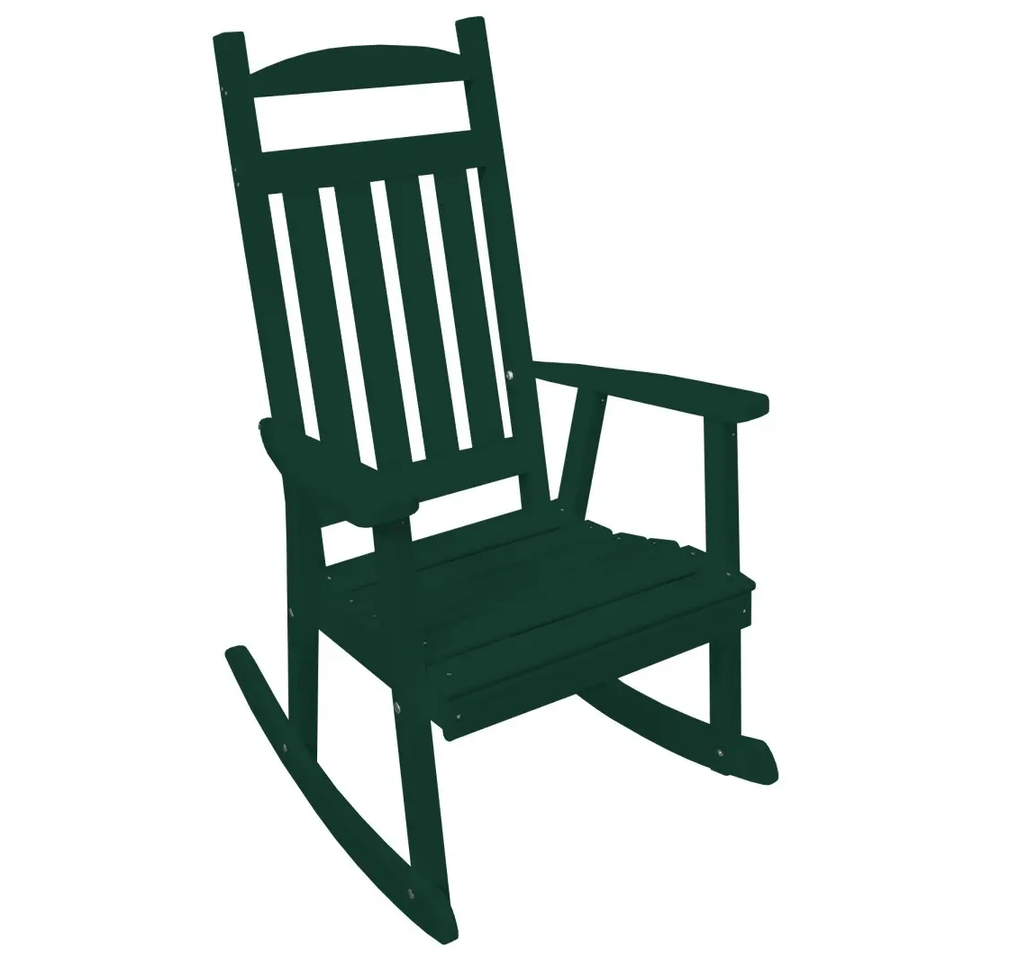 A&L Furniture Poly Outdoor Rocking Chair - Classic Porch Rocker