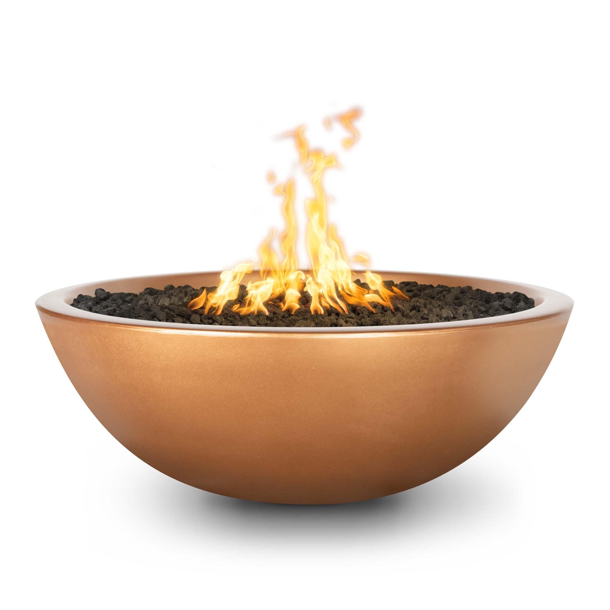 The Outdoor Plus Sedona 60 inch narrow-ledge concrete fire pit