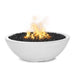 Sedona concrete fire pit on a patio