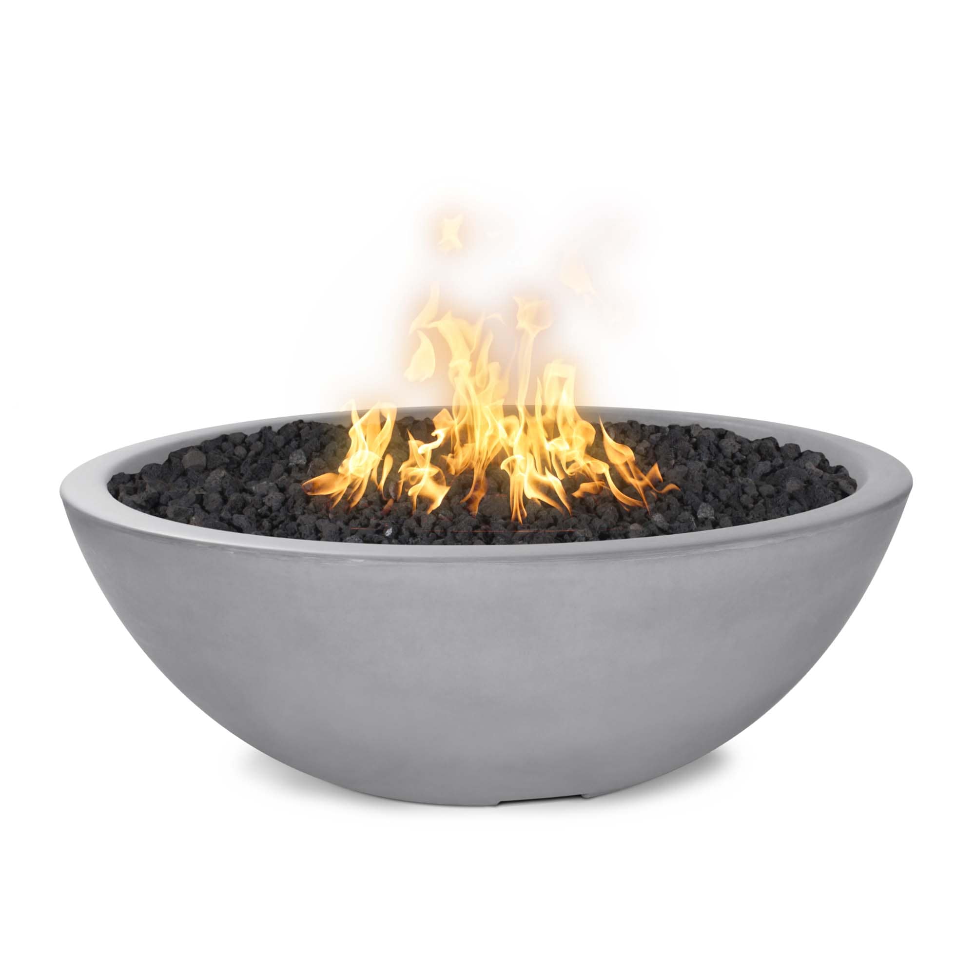 Sedona concrete fire pit flame detail