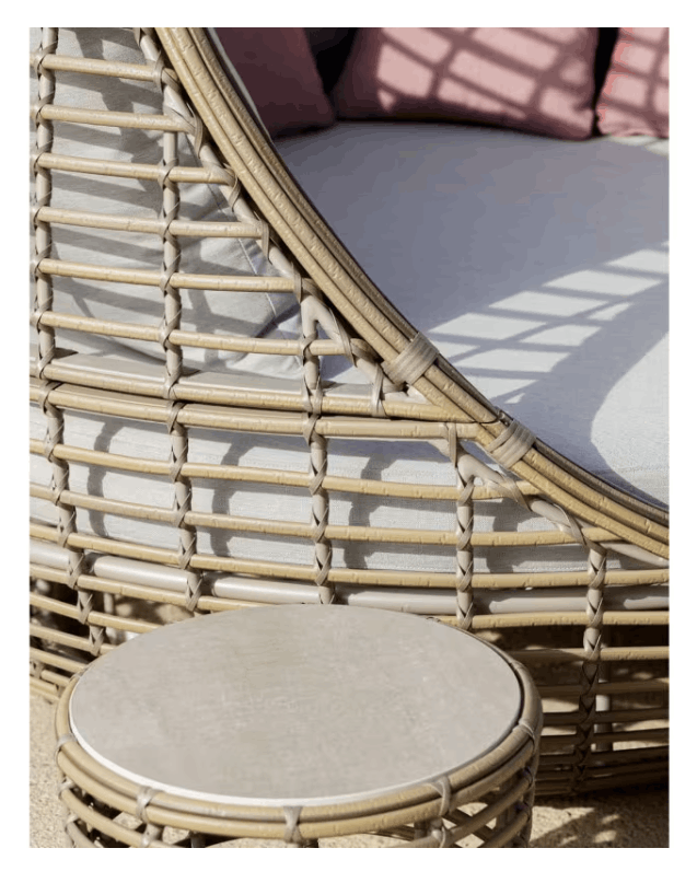 Skyline Design Faber 360 Swivel Woven Outdoor Daybed for Two