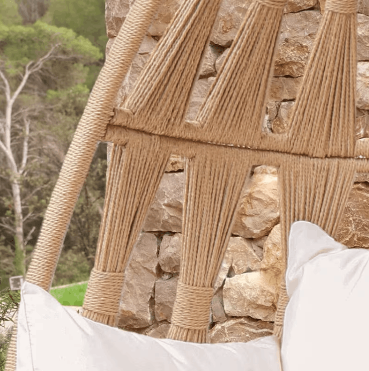 Skyline Design Krabi Natural Rope Hanging Chair