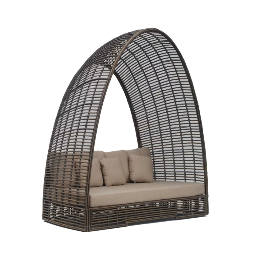 Skyline Design Ruby Woven Outdoor Daybed with 7-Piece Cushion Set