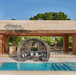 Skyline Design Sparta 136" Wicker Outdoor Lounge Set dome sectional gray cushions poolside cabana
