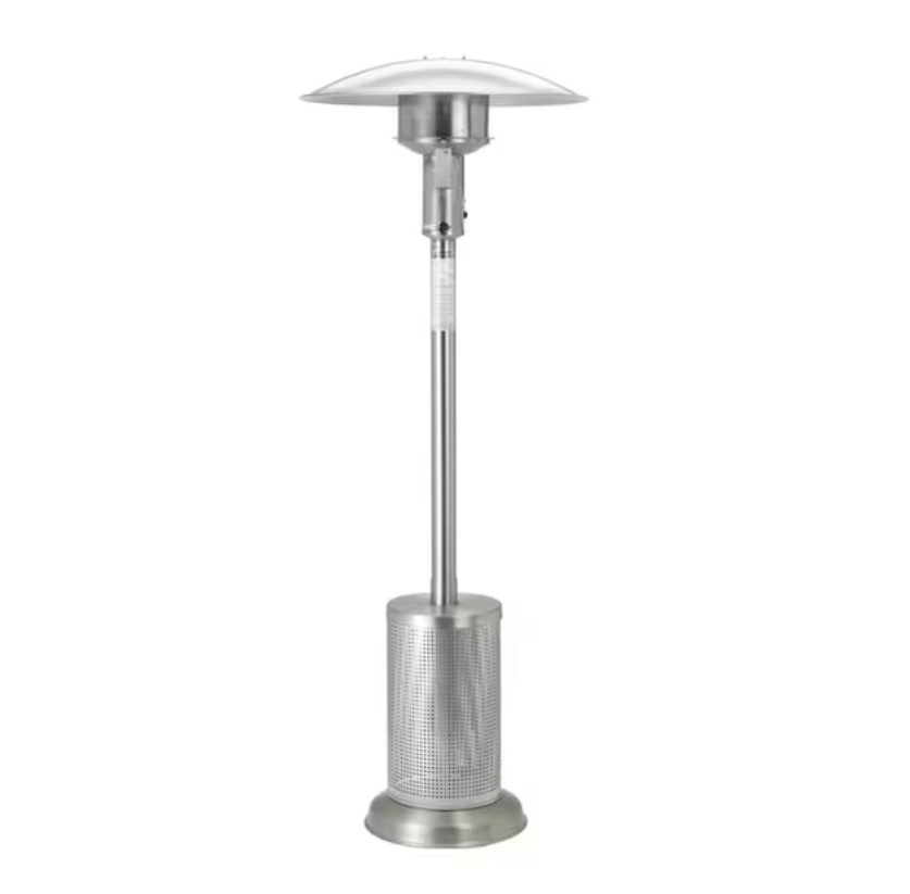 Sunglo A270SS 40000 BTU freestanding propane patio heater full stainless steel finish outdoor deck