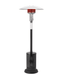 Sunglo A270SS 40000 BTU freestanding propane patio heater stainless steel reflector hood black base