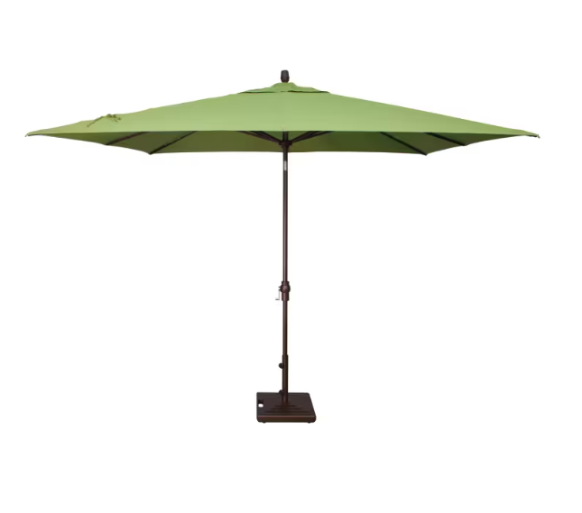 Treasure Garden 8x10 Aluminum Rectangular Patio Umbrella – Auto Tilt Market Shade