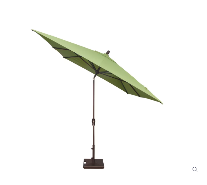 Treasure Garden 8x10 Aluminum Rectangular Patio Umbrella – Auto Tilt Market Shade