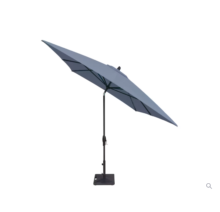 Treasure Garden 8x10 Aluminum Rectangular Patio Umbrella – Auto Tilt Market Shade