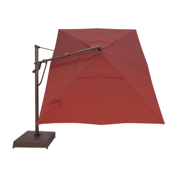 Treasure Garden AKZ Plus 10x13 Rectangular Aluminum Cantilever Patio Umbrella