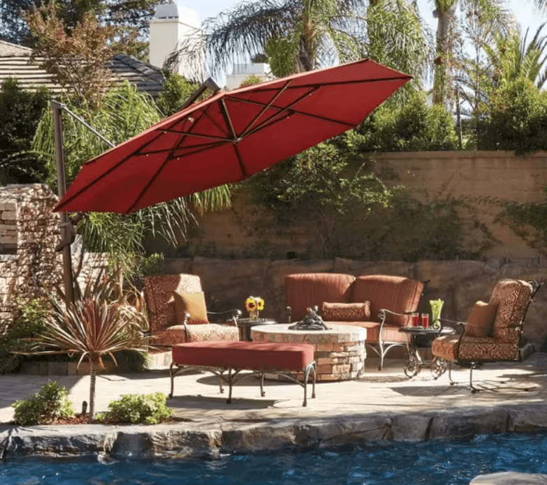 Treasure Garden AKZ Plus 13 ft Octagonal Cantilever Patio Umbrella
