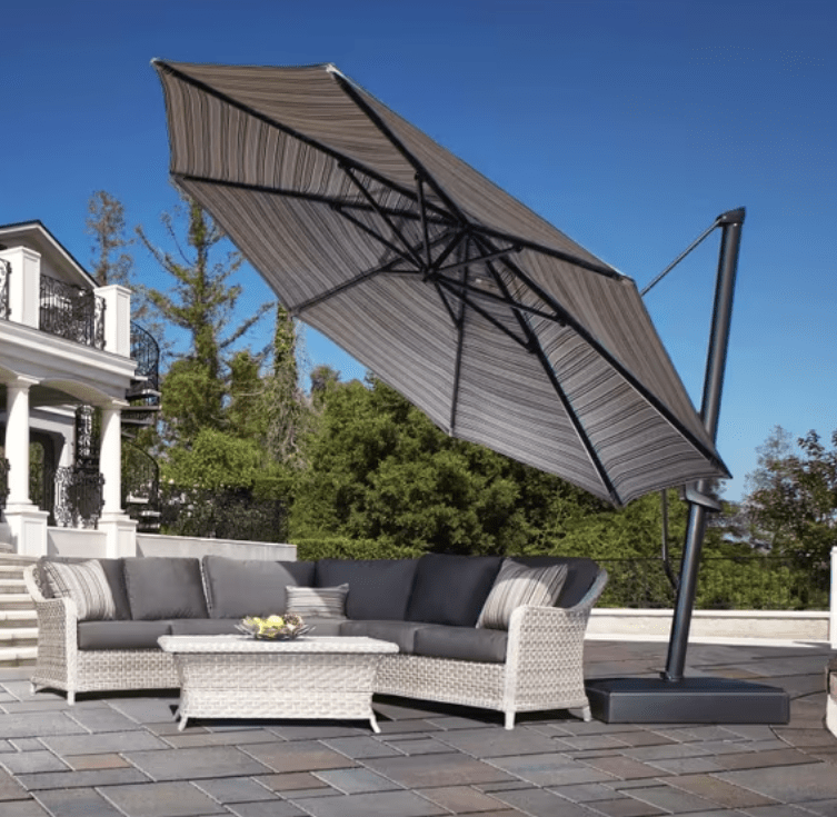 Treasure Garden AKZ Plus 13 ft Octagonal Cantilever Patio Umbrella