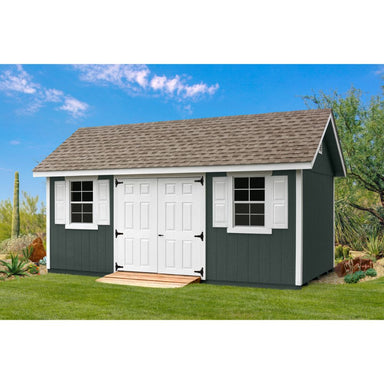 Yard Craft 10×18 Fairmont Storage Shed Kit  Hunter Green