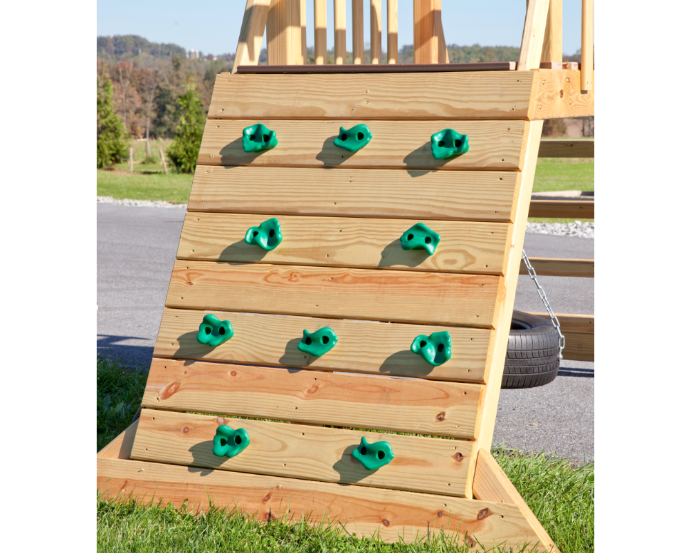 Yard Craft Summit Seeker Backyard Cliff Climb Wood Playset For Kids