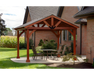 Yard Craft Westmont 12×12 Wood Pavilion Kit Canyon Brown