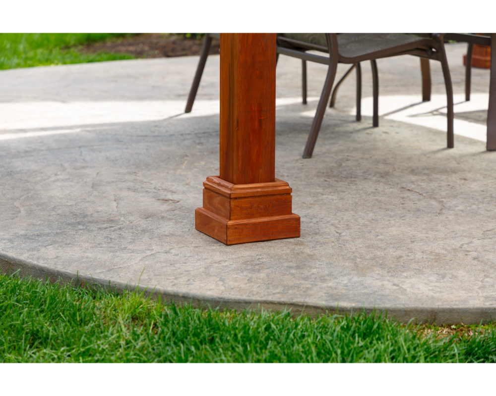 Yard Craft Westmont 12×12 Wood Pavilion Kit Canyon Brown