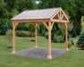 Yard Craft Westmont 12×12 Wooden Pavilion Kit - Natural