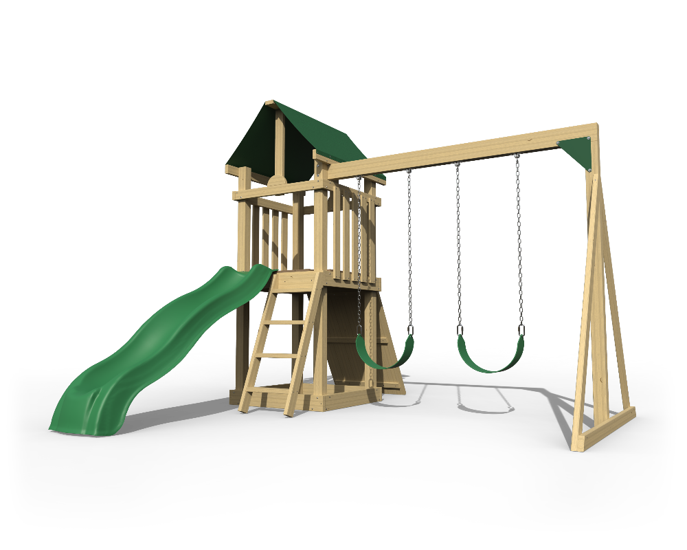 Yard Craft Backyard Hideout Wood Playset For Kids