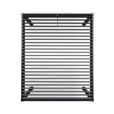 Top view of the Aleko Noble motorized pergola louvered roof
