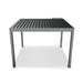 Overhead view of the Aleko Noble 10x12 pergola frame and louvers
