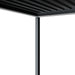 Close-up of the double-layer aluminum louvers on an Aleko motorized pergola