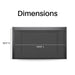 Dimension drawing of the ALEKO 13 ft pergola pull down privacy screen