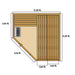 ALEKO thermowood 5 person wet dry outdoor sauna, supplier photo 9