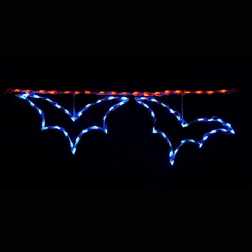 Brite Ideas LED Bat Linkable Halloween Lights Blue/Red Outdoor Decoration