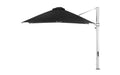 Ledge Lounger 10' Square Ultra cantilever umbrella with Black canopy