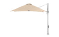 Ledge Lounger 10' Square Ultra cantilever umbrella with Linen canopy