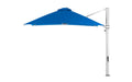Ledge Lounger 10' Square Ultra cantilever umbrella with Pacific Blue canopy