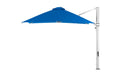 Ledge Lounger 10' Square Ultra cantilever umbrella with Pacific Blue canopy
