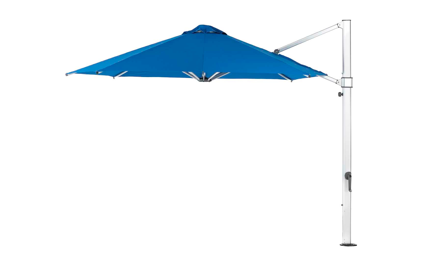 Ledge Lounger 11' Octagon Ultra cantilever umbrella with Pacific Blue canopy