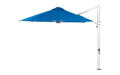 Ledge Lounger 11' Octagon Ultra cantilever umbrella with Pacific Blue canopy