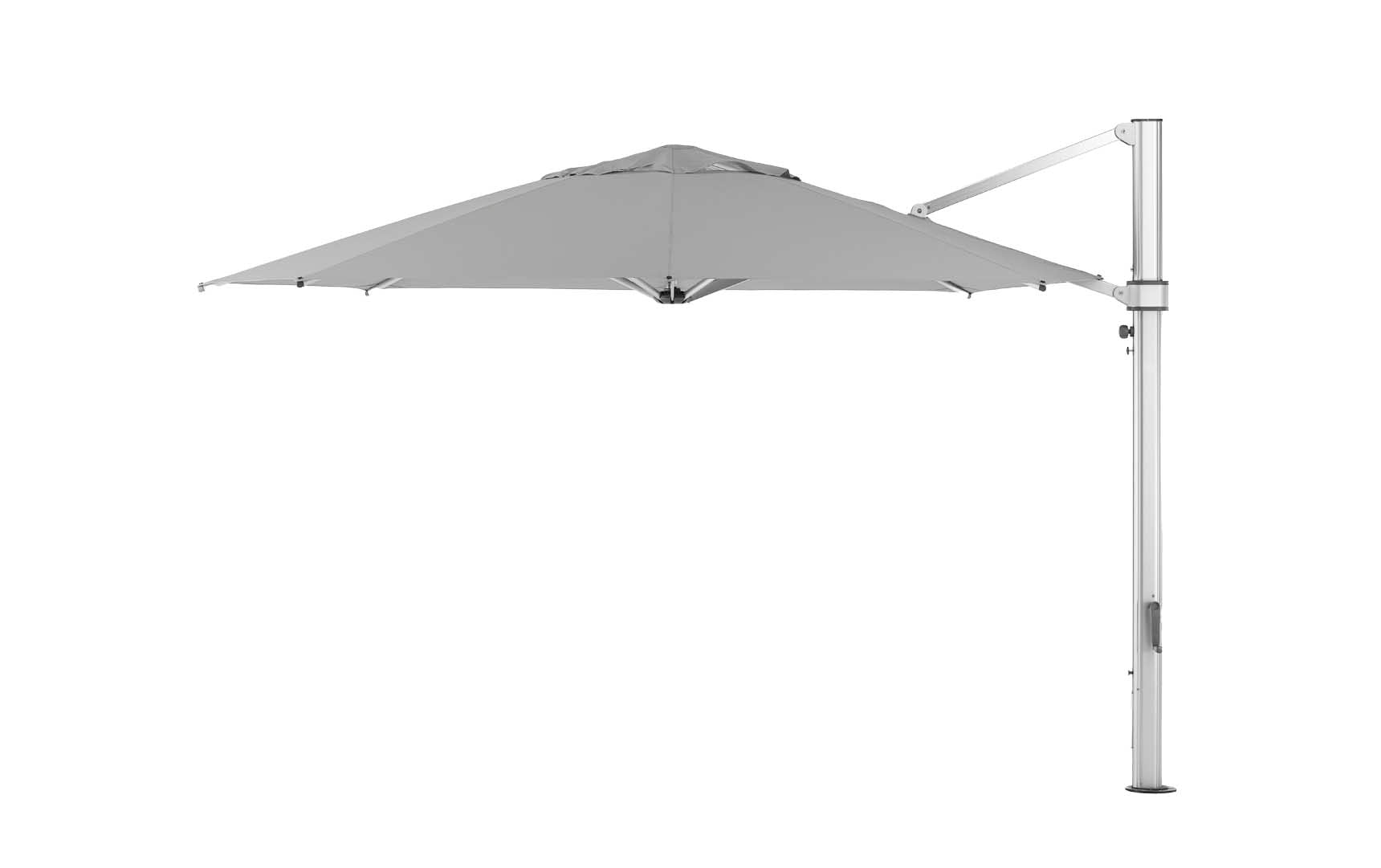 Ledge Lounger 13' Octagon Ultra cantilever umbrella with Cadet Gray canopy