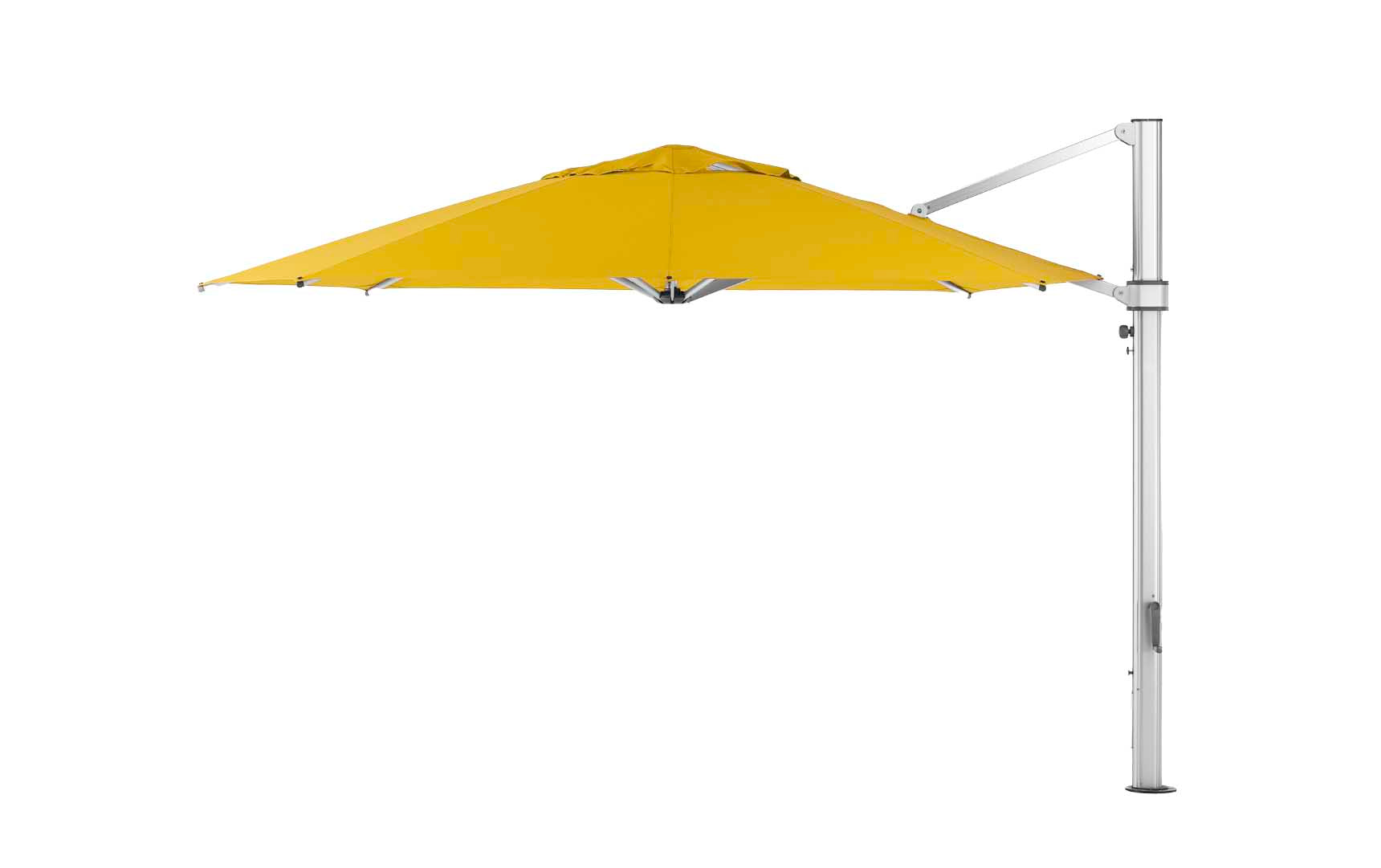 Ledge Lounger 13' Octagon Ultra cantilever umbrella with Sunflower Yellow canopy