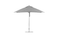 Ledge Lounger Essential 10' square pool umbrella with Cadet Gray canopy