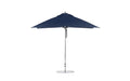 Ledge Lounger Essential 10' square pool umbrella with Captain Navy canopy