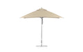 Ledge Lounger Essential 10' square pool umbrella with Linen canopy