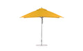 Ledge Lounger Essential 10' square pool umbrella with Sunflower Yellow canopy