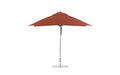 Ledge Lounger Essential 10' square pool umbrella with Terracotta canopy
